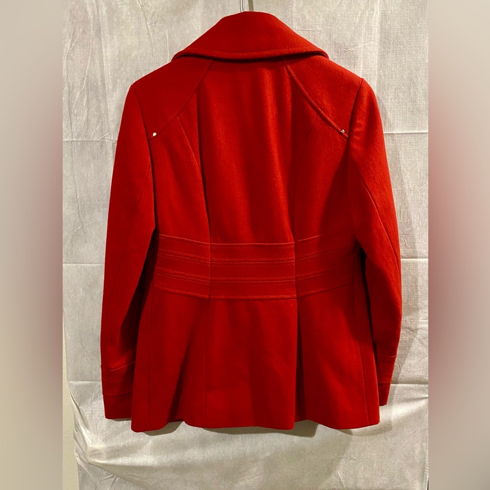 Kenneth Cole Red Peacoat Size 4
